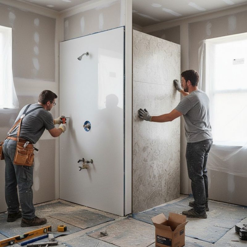 Bathtub Surround Installation detail